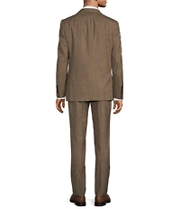 Hickey Freeman Classic Fit Flat Front Solid Pattern 2-Piece Wool Blend Suit