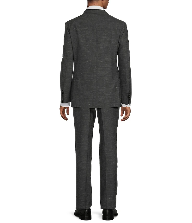 Hickey Freeman Classic Fit Flat Front Solid Pattern 2-Piece Wool Blend Suit