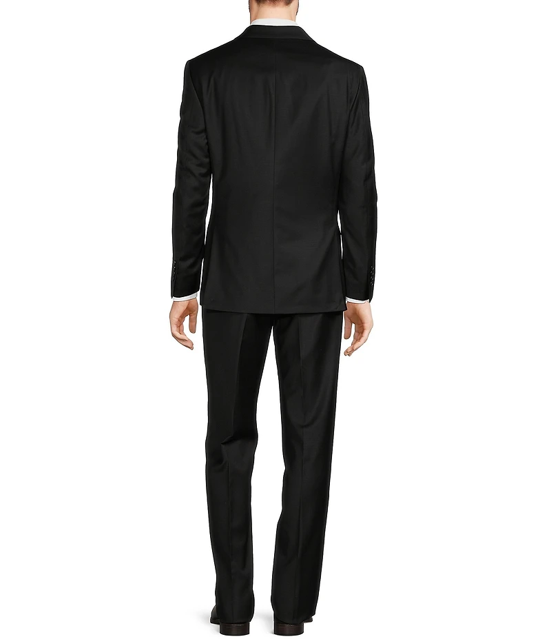 Hickey Freeman Classic Fit Flat Front Solid 2-Piece Suit