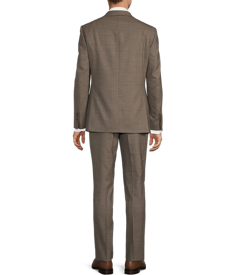 Hickey Freeman Classic Fit Flat Front Solid 2 Piece Suit