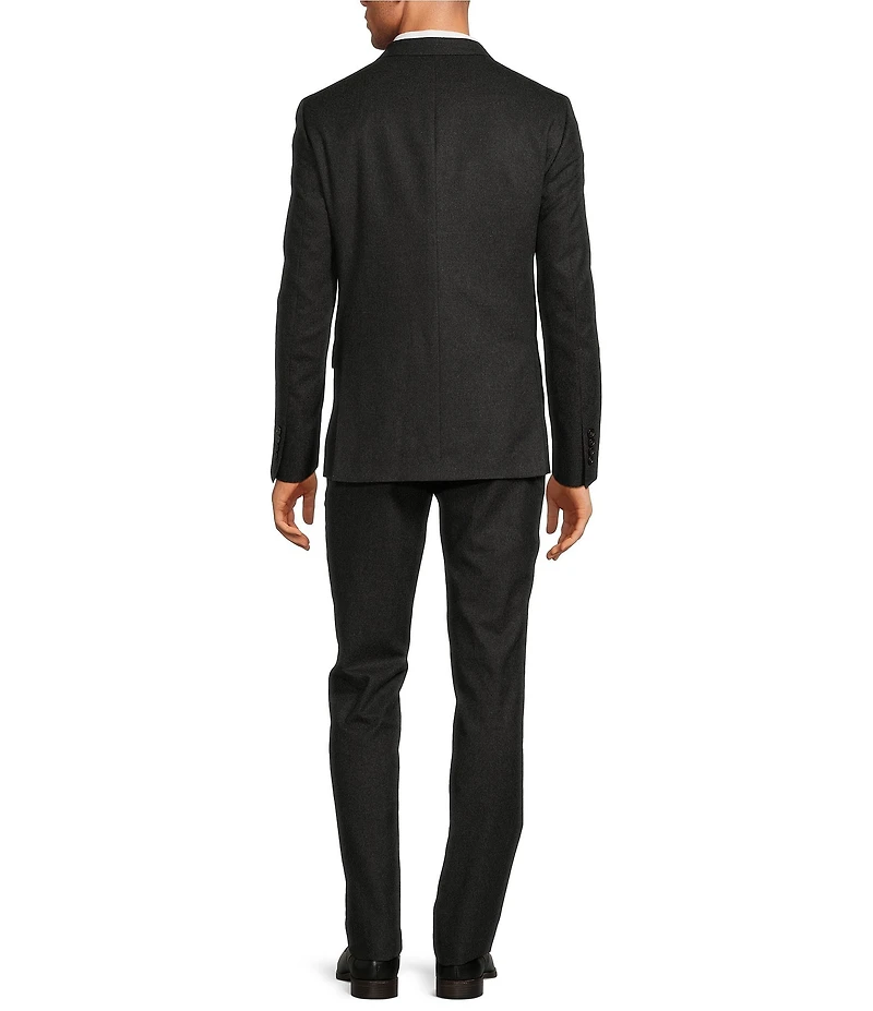 Hickey Freeman Classic Fit Flat Front Solid Wool 2-Piece Suit