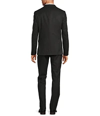 Hickey Freeman Classic Fit Flat Front Solid Wool 2-Piece Suit