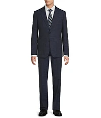 Hickey Freeman Classic Fit Flat Front Solid Pattern 2-Piece Wool Blend Suit