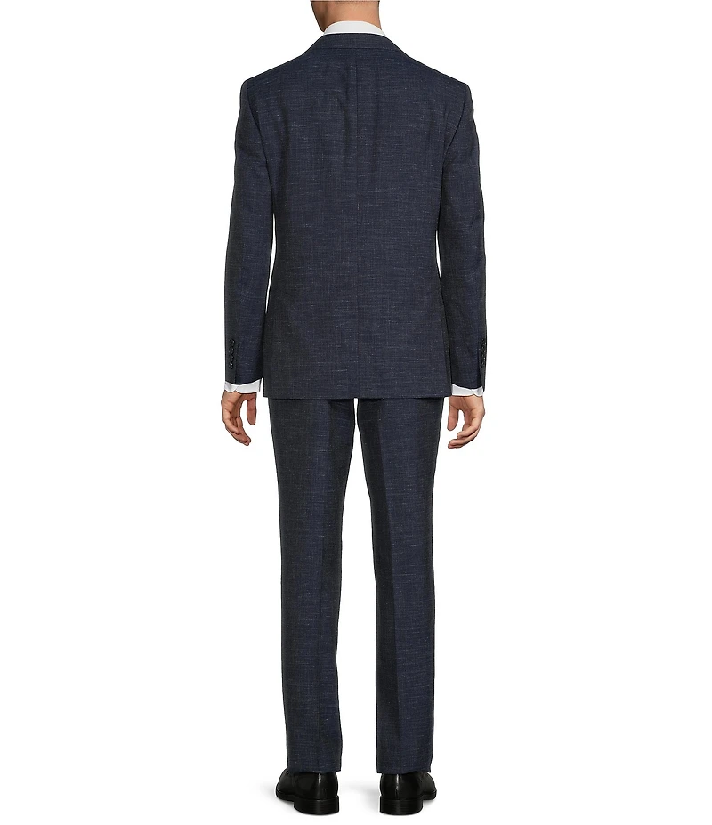 Hickey Freeman Classic Fit Flat Front Solid Pattern 2-Piece Wool Blend Suit