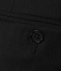 Hickey Freeman Classic Fit Flat Front Solid Dress Pants