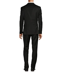 Hickey Freeman Classic Fit Flat Front Stripe Pattern 2-Piece Suit