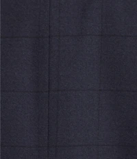 Hickey Freeman Classic Fit Flat Front Window Pattern 2-Piece Suit