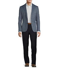 Hickey Freeman Classic Fit Linen Blend Herringbone Sport Coat