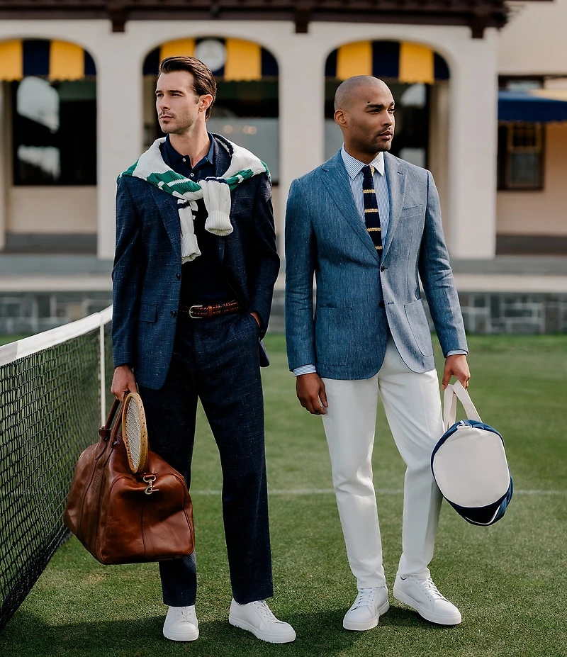 Hickey Freeman Classic Fit Linen Blend Herringbone Sport Coat