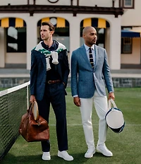 Hickey Freeman Classic Fit Linen Blend Herringbone Sport Coat