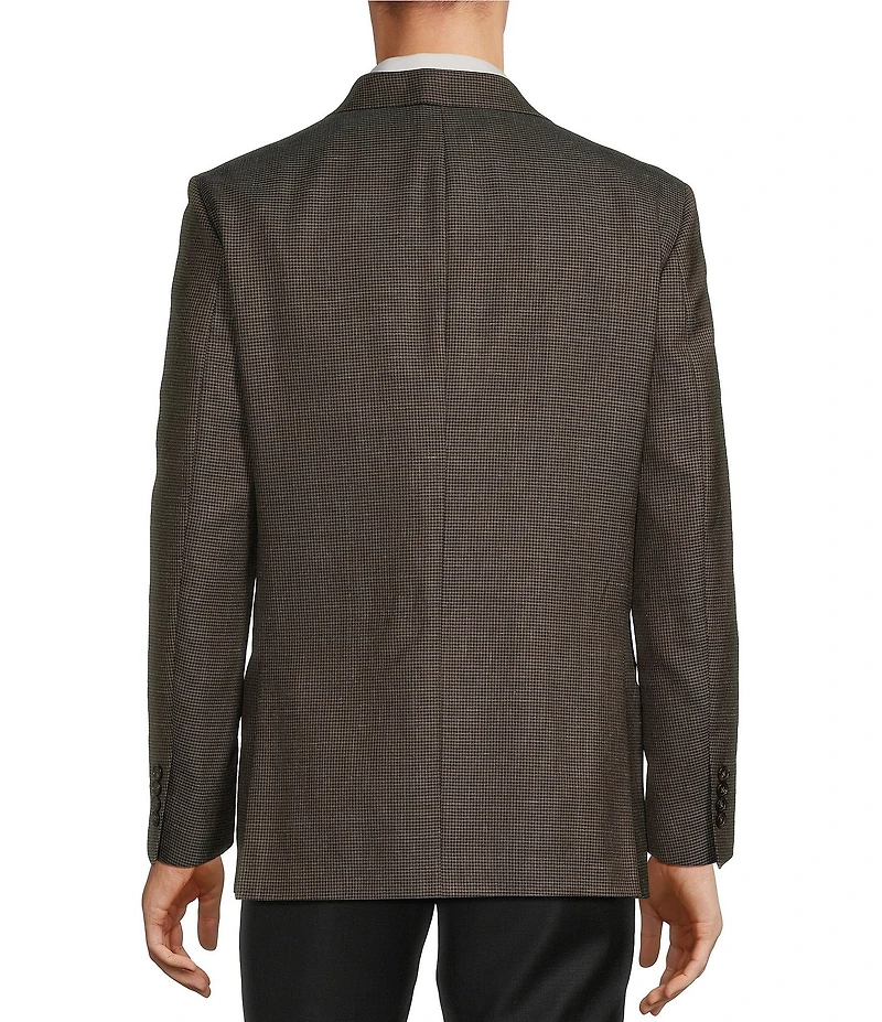 Hickey Freeman Classic Fit Houndstooth Pattern Sport Coat