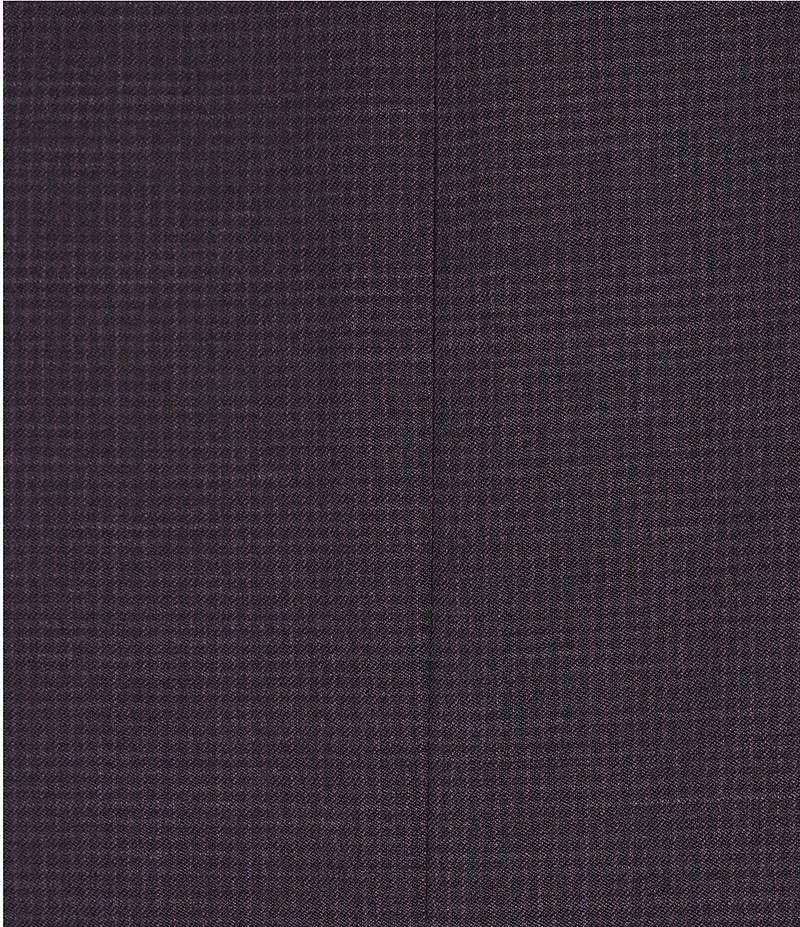 Hickey Freeman Classic Fit Mini Check Vented 2-Piece Suit