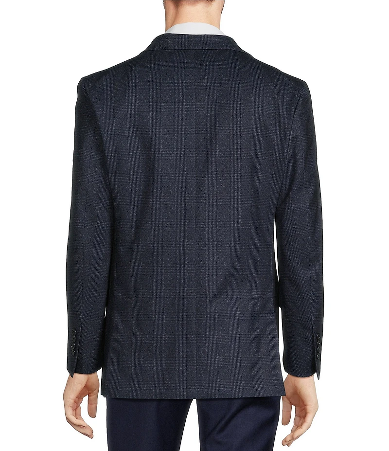 Hickey Freeman Classic Fit Tonal Plaid Pattern Sport Coat