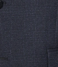 Hickey Freeman Classic Fit Tonal Plaid Pattern Sport Coat
