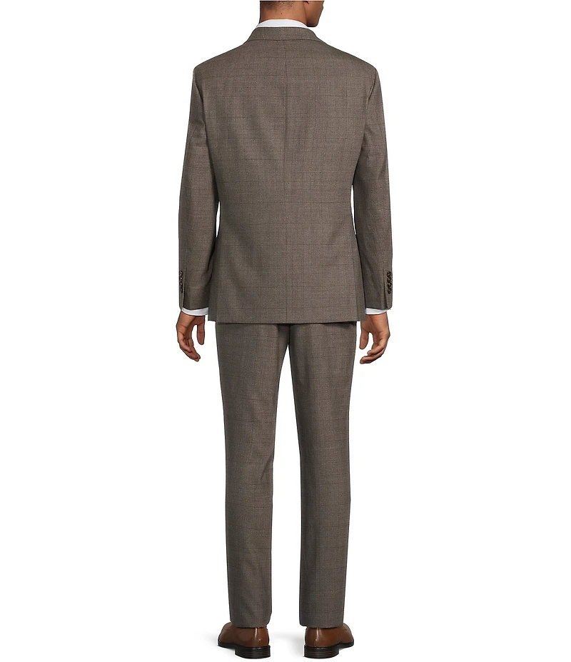 Hickey Freeman Classic Fit Plaid Print 2-Piece Suit