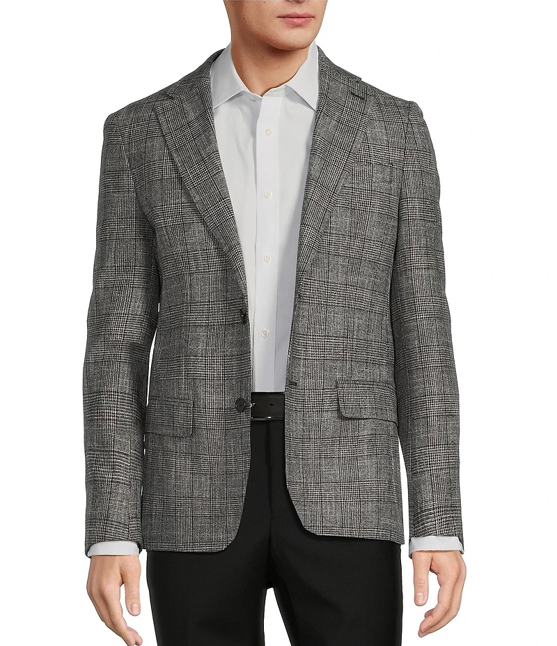 Hickey Freeman Classic Fit Plaid Sport Coat