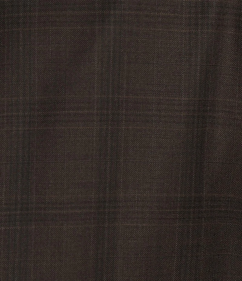 Hickey Freeman Classic Fit Pleated Plaid Pattern 2-Piece Suit