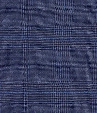 Hickey Freeman Classic Fit Reverse Pleat Front Plaid 2 Piece Suit