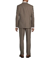 Hickey Freeman Classic Fit Reverse Pleat Front Solid 2 Piece Suit