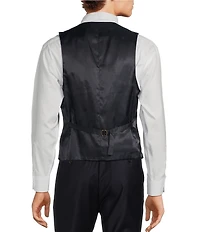 Hickey Freeman Classic Fit Tonal Plaid Pattern Vest
