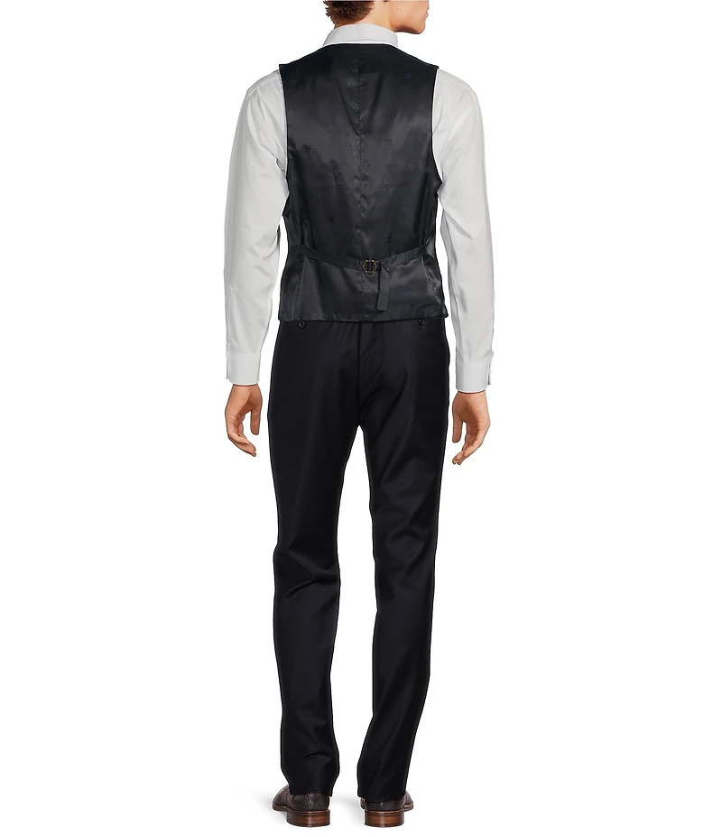 Hickey Freeman Classic Fit Tonal Plaid Pattern Vest