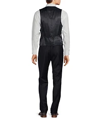Hickey Freeman Classic Fit Tonal Plaid Pattern Vest