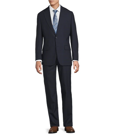 Hickey Freeman Classic Fit Windowpane Pattern 2-Piece Suit