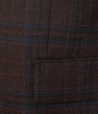 Hickey Freeman Classic Fit Windowpane Pattern Sport Coat