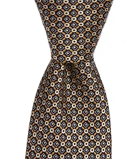 Hickey Freeman Connected Links 3 1/4#double; Woven Silk Tie