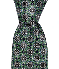 Hickey Freeman Connected Medallion 3 1/4#double; Silk Tie