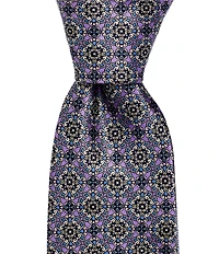 Hickey Freeman Connected Medallion 3 1/4#double; Silk Tie