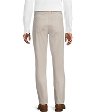 Hickey Freeman Flat Front Twill Solid Dress Pants