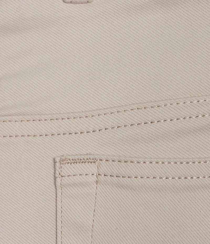 Hickey Freeman Flat Front Twill Solid Dress Pants