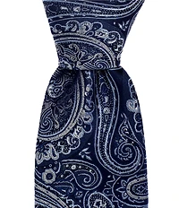 Hickey Freeman Grand Paisley 3 1/4#double; Silk Tie