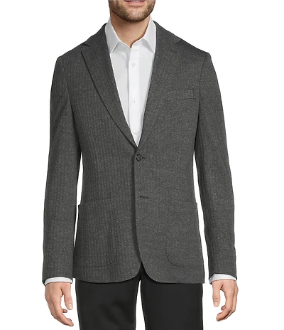 Hickey Freeman Harbour Classic Fit Herringbone Sportcoat