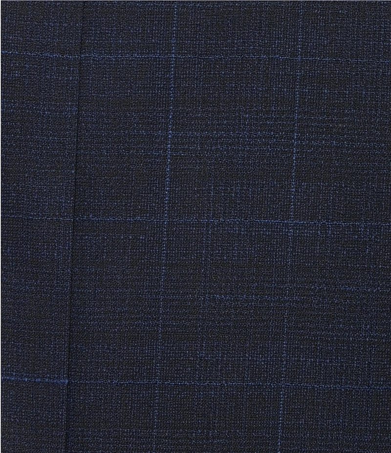 Hickey Freeman Harvard Classic Fit Flat Front Plaid 2-Piece Suit