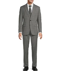 Hickey Freeman Harvard Classic Fit Flat Front Plaid 2-Piece Suit