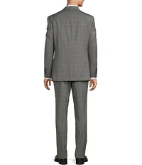 Hickey Freeman Harvard Classic Fit Flat Front Plaid 2-Piece Suit