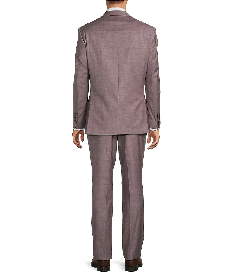 Hickey Freeman Harvard Classic Fit Flat Front Solid 2-Piece Suit
