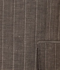 Hickey Freeman Hersch Classic Fit Flat Front Striped 2-Piece Suit