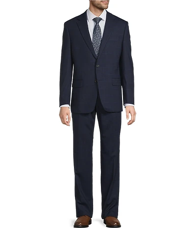 Hickey Freeman Hickey Classic Fit Reverse Pleat Plaid 2-Piece Suit