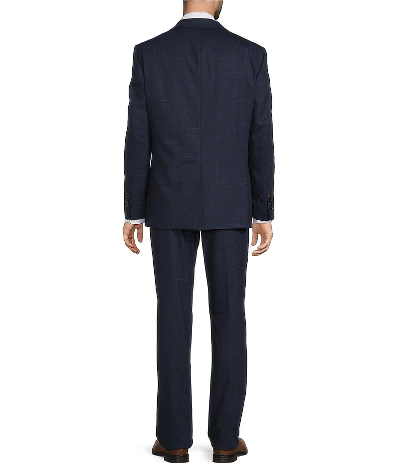 Hickey Freeman Hickey Classic Fit Reverse Pleat Plaid 2-Piece Suit