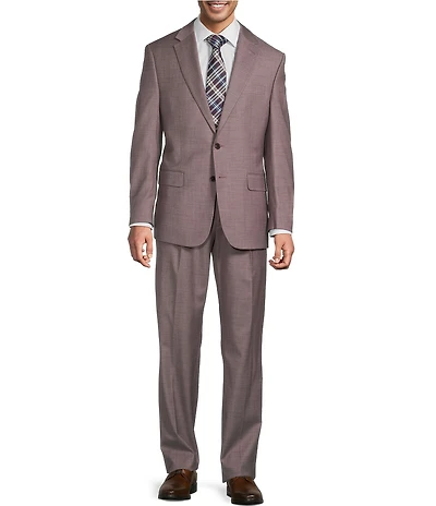 Hickey Freeman Hickey Classic Fit Reverse Pleat Solid 2-Piece Suit