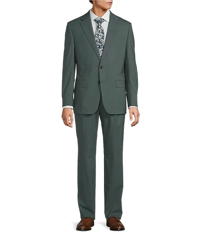 Hickey Freeman Hickey Classic Fit Reverse Pleat Solid 2-Piece Suit