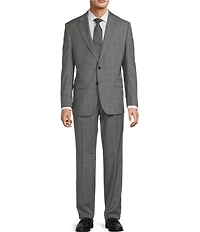 Hickey Freeman Hickey Classic Fit Reverse Pleated Plaid 2-Piece Suit