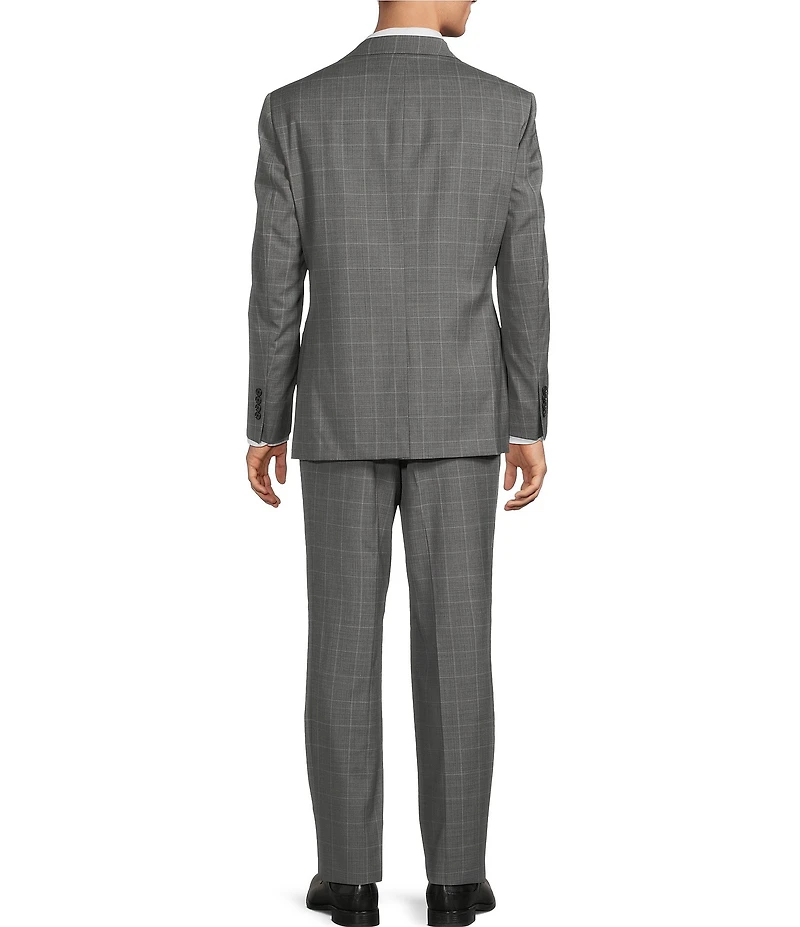 Hickey Freeman Hickey Classic Fit Reverse Pleated Plaid 2-Piece Suit