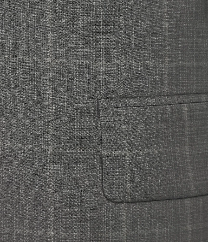 Hickey Freeman Hudson Modern Fit Flat Front Plaid 2-Piece Suit