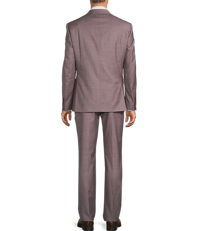 Hickey Freeman Hudson Modern Fit Flat Front Solid 2-Piece Suit