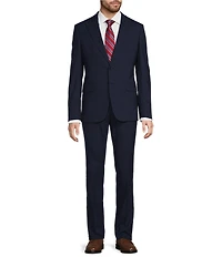 Hickey Freeman Modern Fit Flat Front Houndstooth 2 Piece Suit