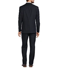 Hickey Freeman Modern Fit Flat Front Mini Check Pattern 2-Piece Suit
